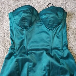 Gorgeous Dolce & Gabbana Strapless Teal Dress